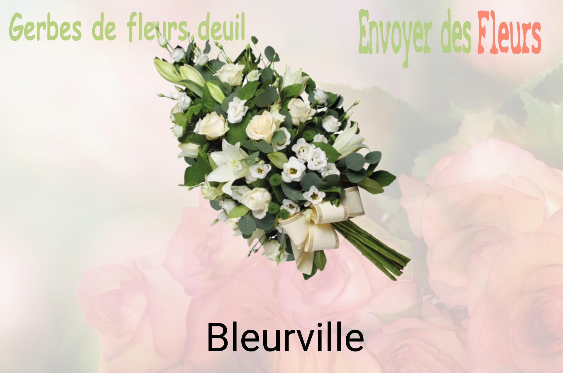 Gerbe de fleurs de deuil livrée à Bleurville